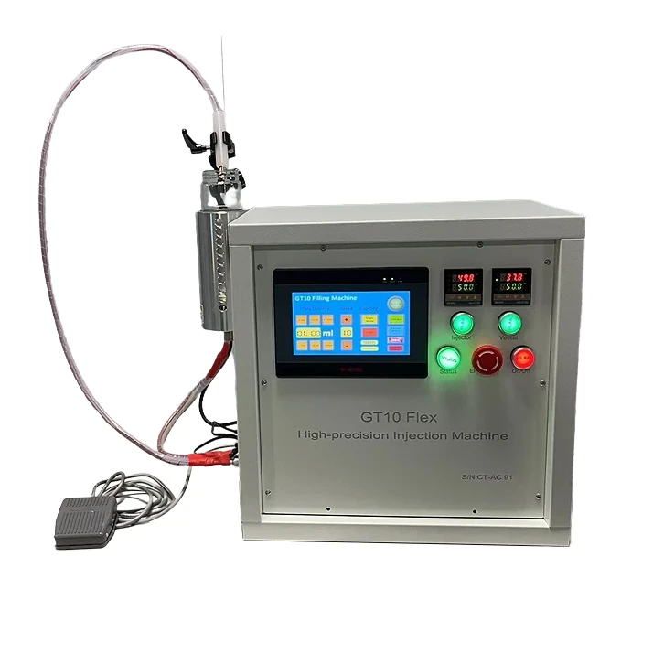 Portable 0.5ml 1ml 2ml Thick CBD HHC Carts Filler Disposable Vape Oil GT10 Flex Filling Machine, NO.1 in Poland